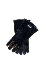 John Lewis Heat-Resistant Leather Pizza Oven and BBQ Gloves, Black- Buy online at McGrocer