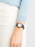 Mondaine Essence 32mm black rubber watch, imported from the UK