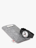 Mondaine Essence 32mm black rubber watch, imported from the UK