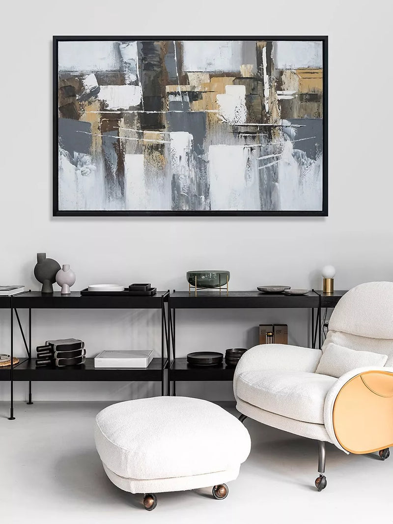 John Lewis Storm hand painted canvas 72x112cm (British brand)