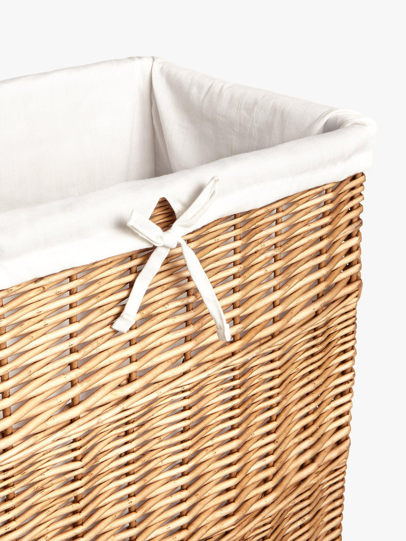 John Lewis Willow Laundry Basket Natural Double, UK version