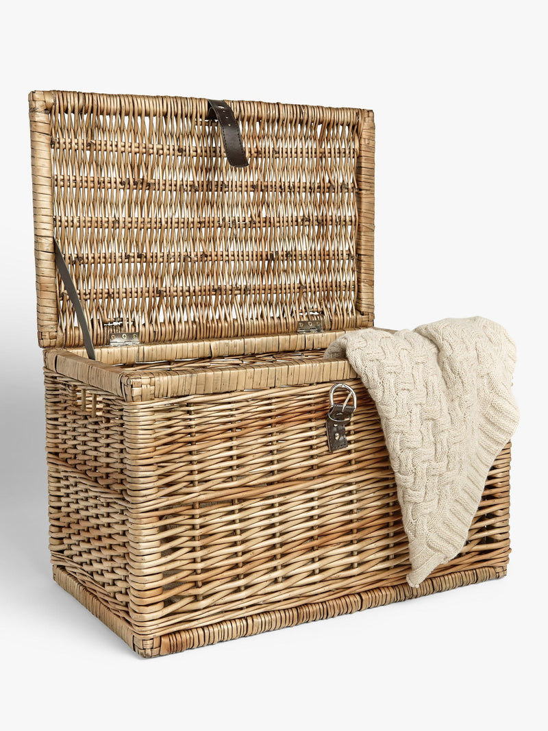 John Lewis woven willow trunk natural 36x36x56cm, imported from the UK