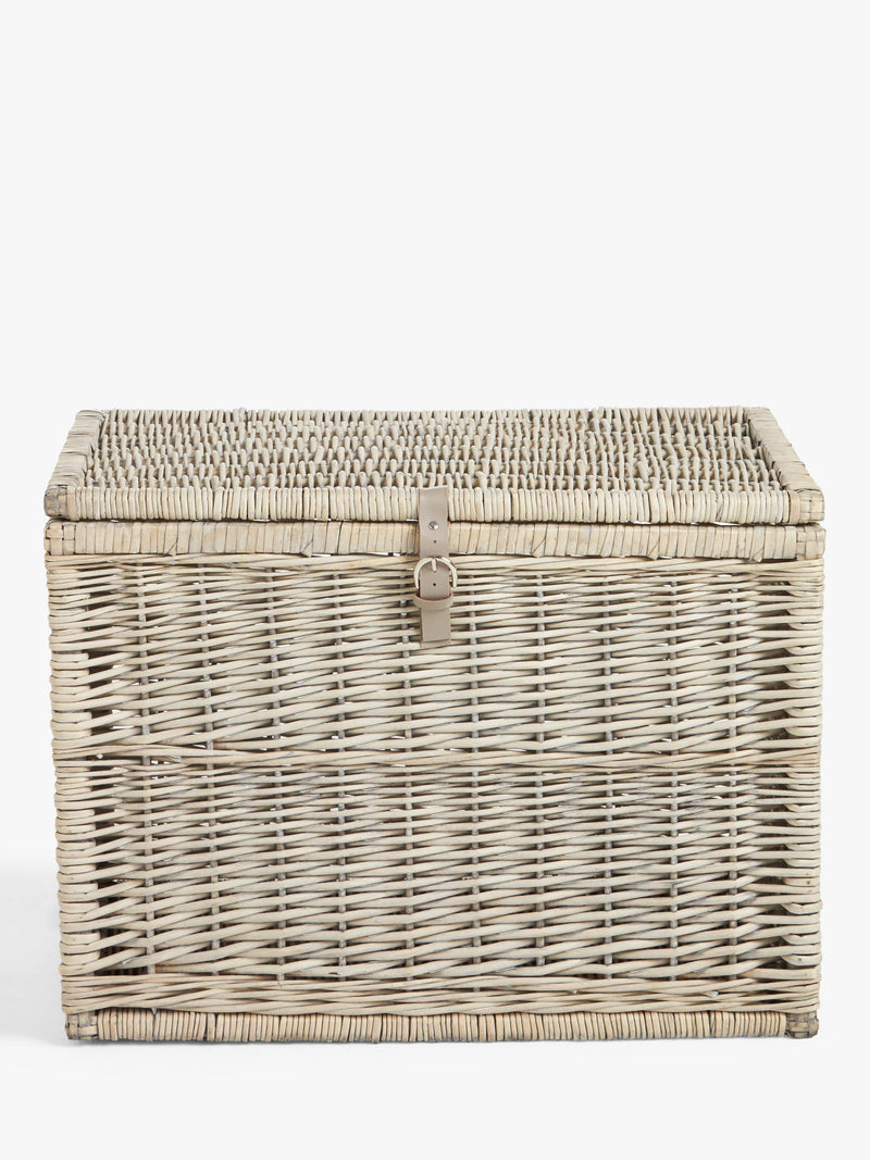 John Lewis willow storage trunk grey wash (British brand)