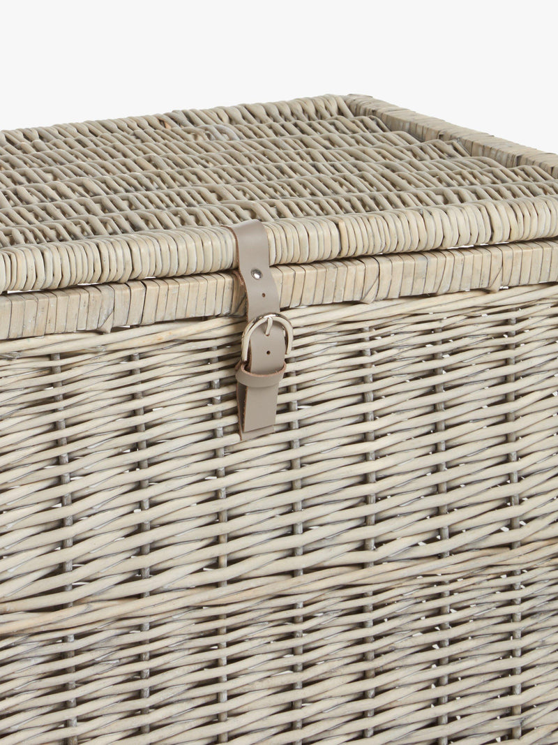 John Lewis willow storage trunk grey wash (British brand)