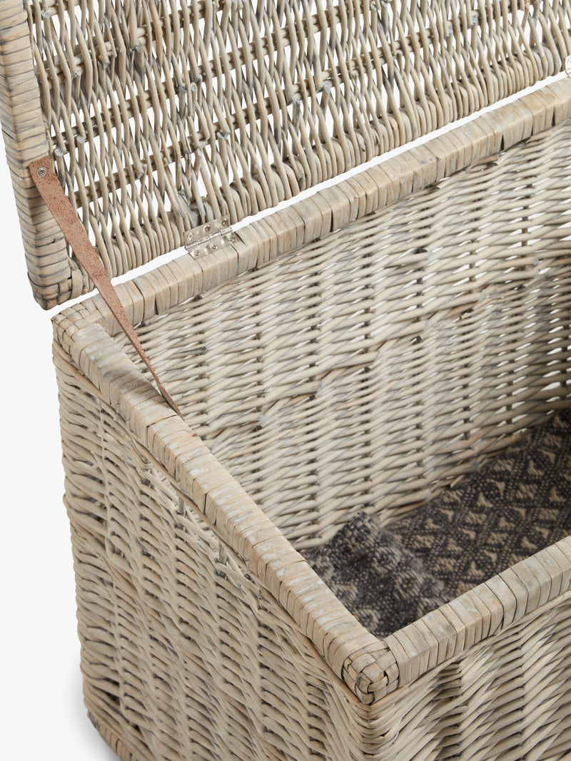John Lewis willow storage trunk grey wash (British brand)