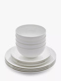 Royal Worcester bone china dinnerware set Serendipity White 12 piece - British product