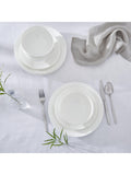 Royal Worcester bone china dinnerware set Serendipity White 12 piece - British product