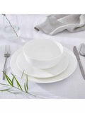 Royal Worcester bone china dinnerware set Serendipity White 12 piece - British product