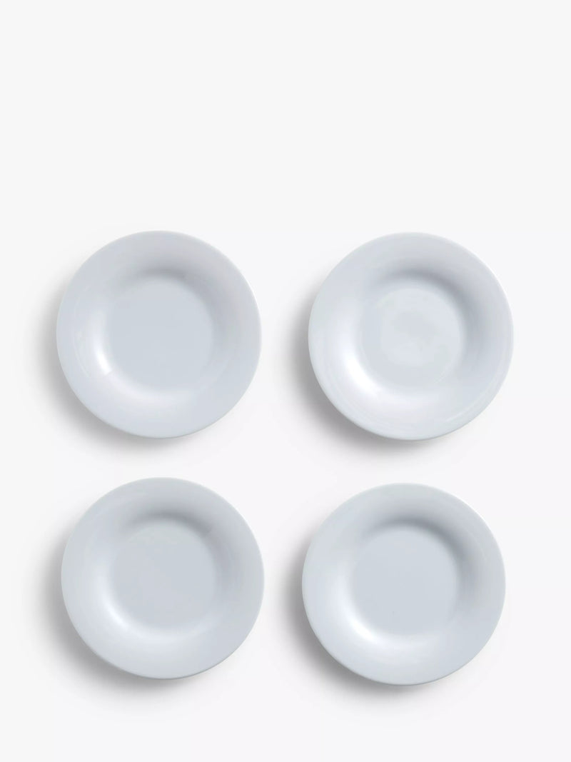 John Lewis porcelain side plates set of 4 white 18cm, UK version