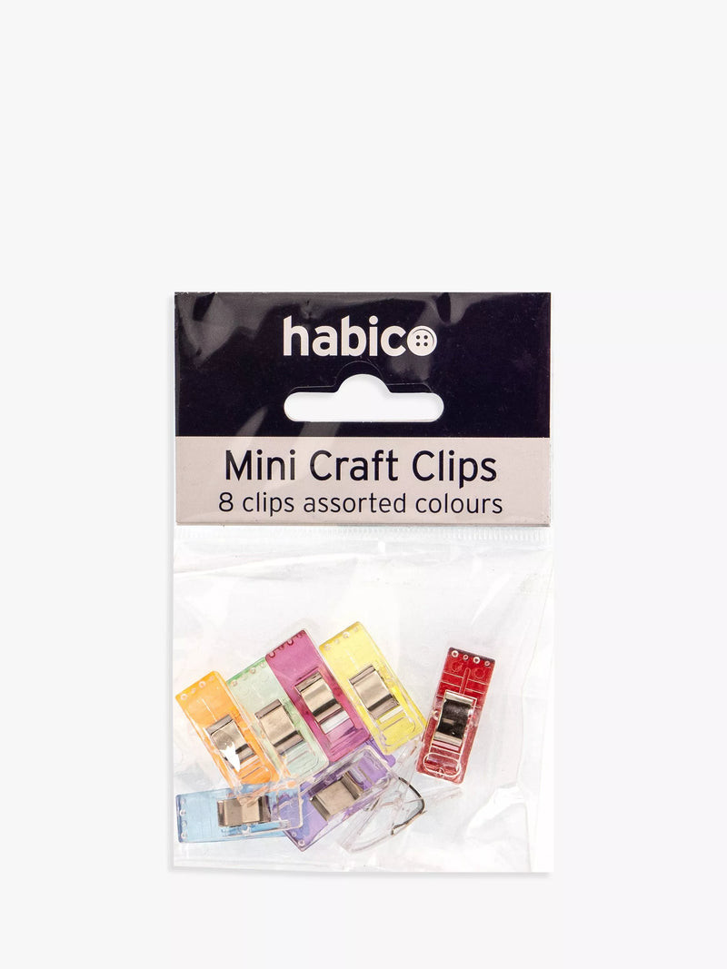 Habico mini craft clips pack of 8, imported from the UK