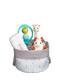 Sophie la girafe Birth Basket Gift Set, imported from the UK