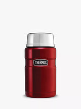 John Lewis Thermos King Stainless Steel Food Flask Red 710ml- Buy online at McGrocer