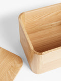 John Lewis oak bread bin with slicing board lid (British brand)