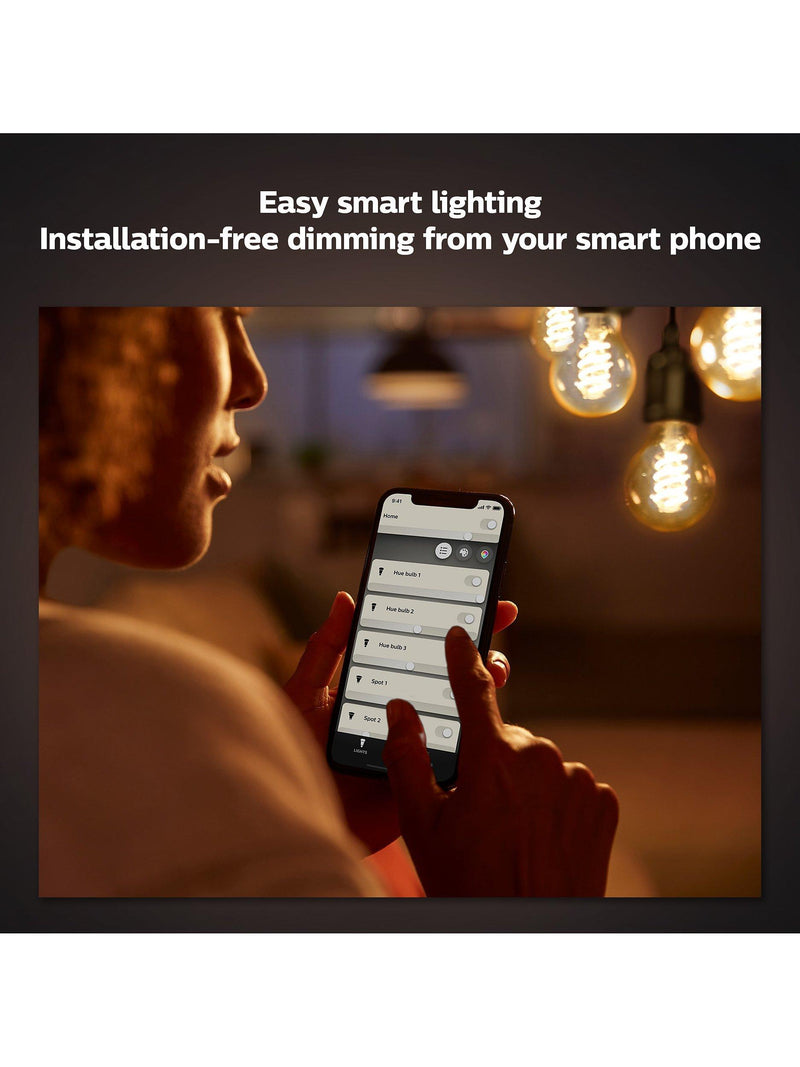 Philips Hue smart filament bulb G93 E27, imported from the UK