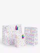 John Lewis John Lewis Rainbow Splatter Gift Bag Medium- Buy online at McGrocer