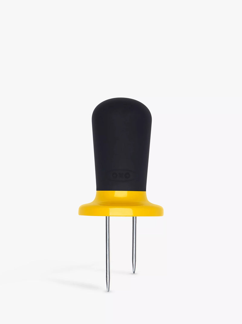 OXO Yellow/Black corn cob holders set of 8, imported from the UK