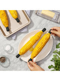OXO Yellow/Black corn cob holders set of 8, imported from the UK