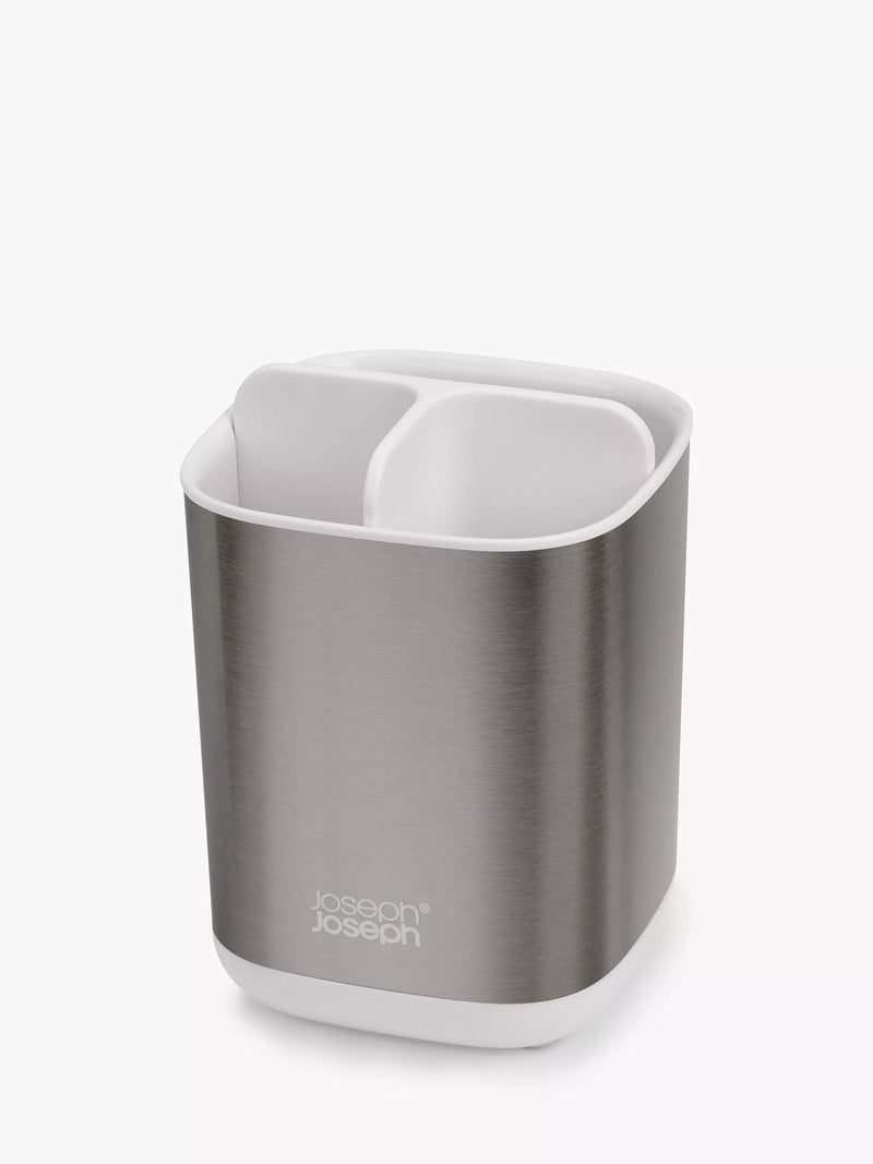 Joseph Joseph stainless steel toothbrush holder with ventilation holes, UK version
