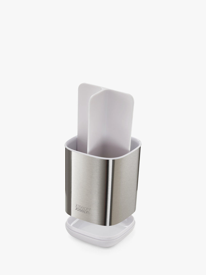Joseph Joseph stainless steel toothbrush holder with ventilation holes, UK version
