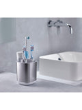 Joseph Joseph stainless steel toothbrush holder with ventilation holes, UK version