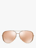 Michael Kors aviator sunglasses gold mirror pink 59mm (British brand)