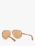 Michael Kors aviator sunglasses gold mirror pink 59mm (British brand)