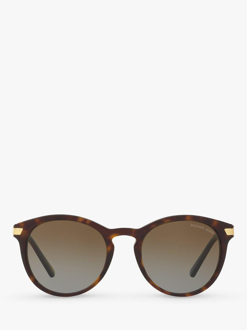 Michael Kors women's polarised round sunglasses tortoise brown gradient, UK version