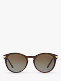 Michael Kors women's polarised round sunglasses tortoise brown gradient, UK version