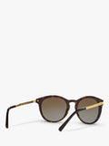 Michael Kors women's polarised round sunglasses tortoise brown gradient, UK version