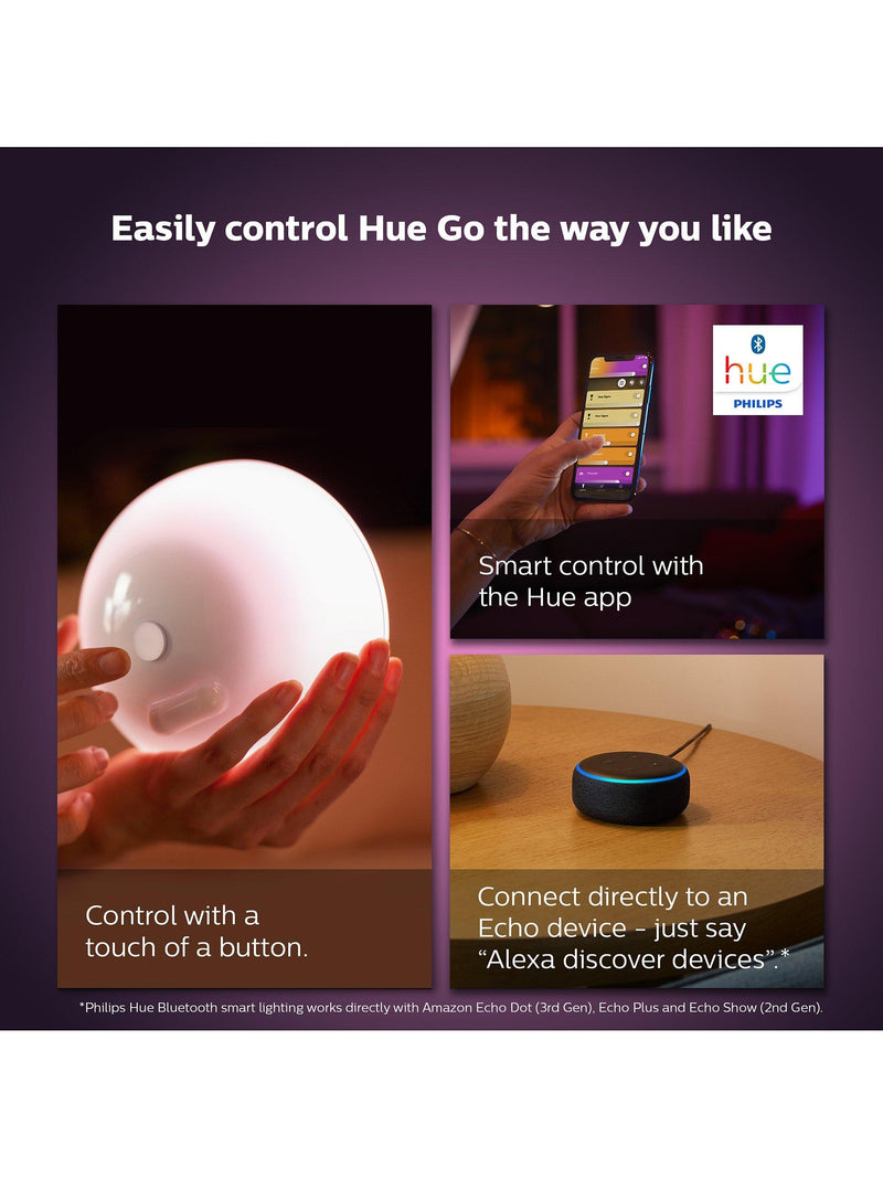 Philips Hue Go multi-colour portable smart light - British product