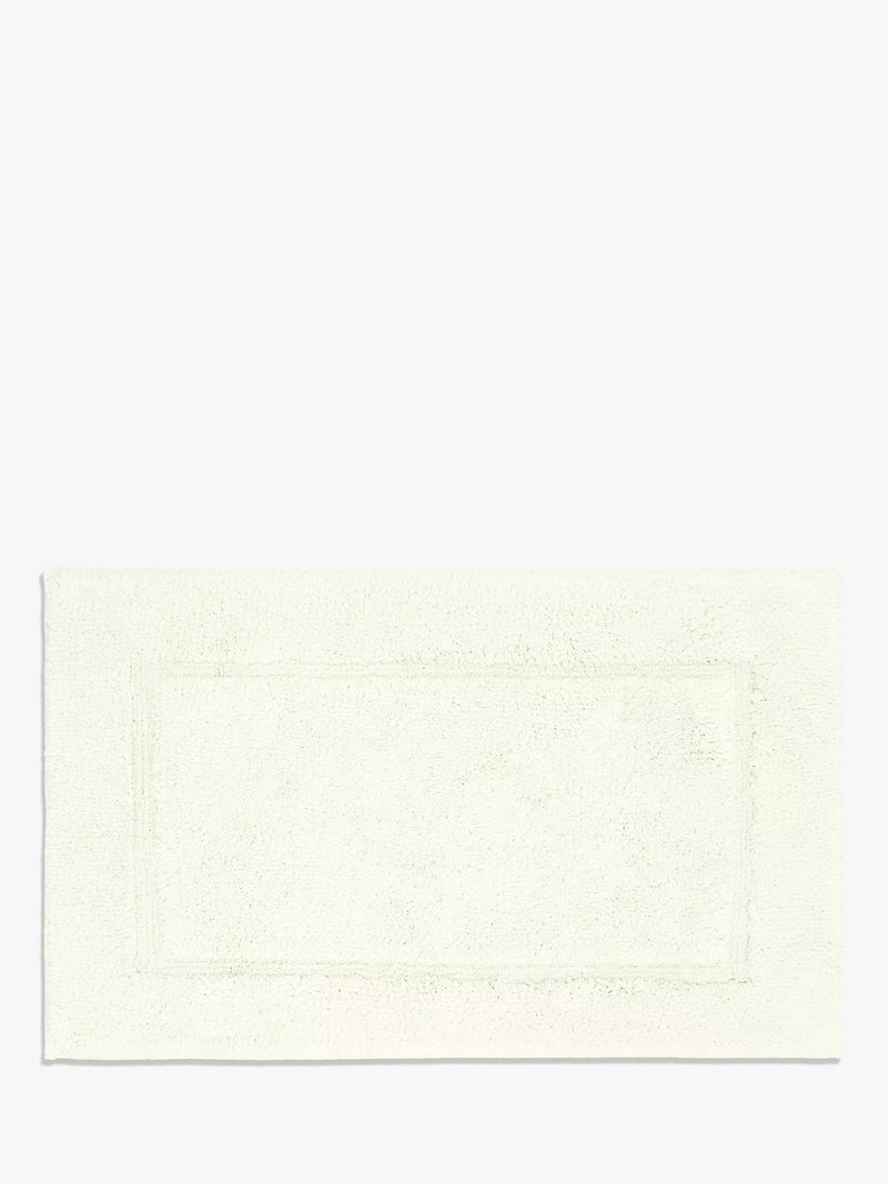 John Lewis Micro-Fresh Deep Pile Bath Mat, Soft Cream, Medium (L50 x W80cm)