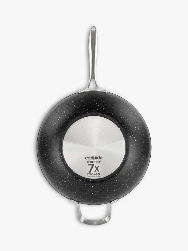 Eaziglide Neverstick2 non-stick open wok 32cm - British product