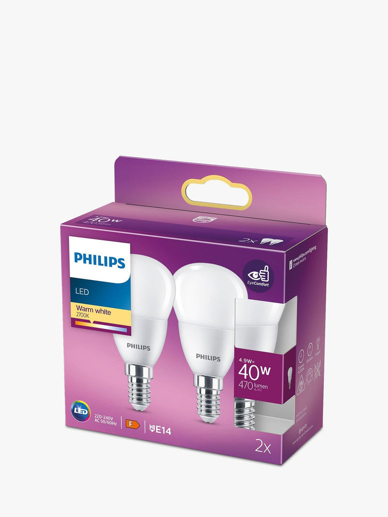 Philips 5W LED golf ball bulbs set of 2, UK version