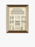 John Lewis vintage architecture framed prints set 4, imported from the UK