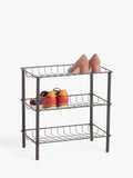 John Lewis narrow shoe rack grey - British product