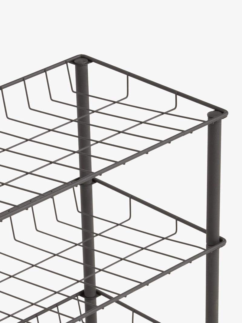 John Lewis narrow shoe rack grey - British product