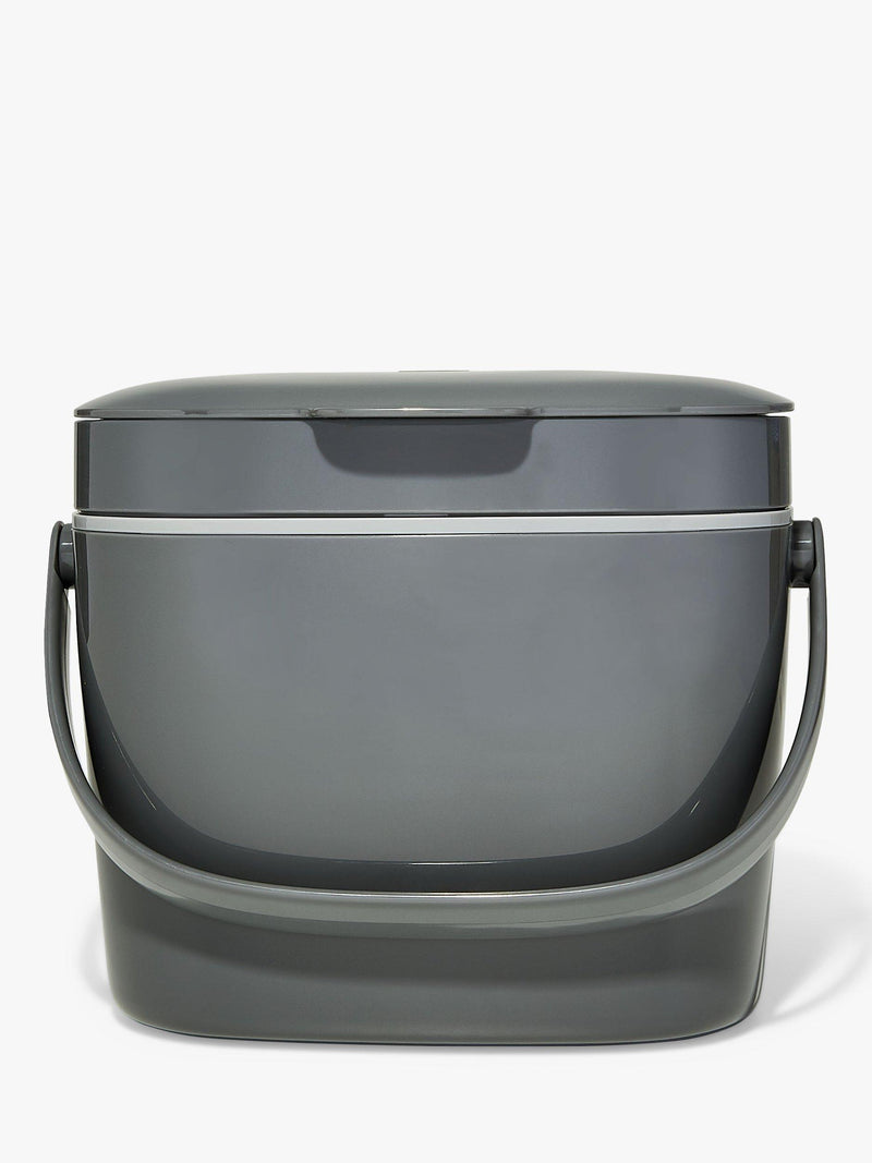 OXO large food waste compost caddy 6.6L in grey and mineral, imported from the UK