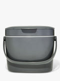 OXO large food waste compost caddy 6.6L in grey and mineral, imported from the UK