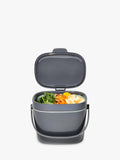 OXO large food waste compost caddy 6.6L in grey and mineral, imported from the UK