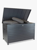 KETTLER Large Aluminium Garden Cushion Storage Box, Anthracite