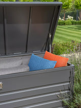 John Lewis KETTLER Large Aluminium Garden Cushion Storage Box, Anthracite- Buy online at McGrocer