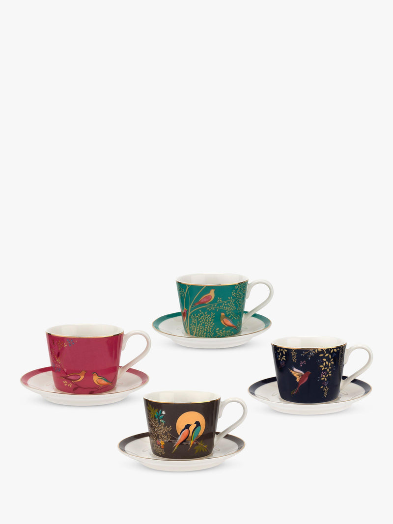 Sara Miller birds espresso mugs set of 4 100ml (British brand)