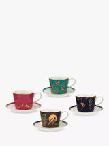 John Lewis Sara Miller Chelsea Collection Birds Assorted Fine China Espresso Mugs Set of 4 100ml- Buy online at McGrocer