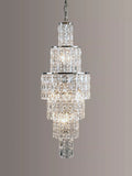 Impex crystal chandelier ceiling light clear chrome, UK version