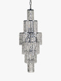 Impex crystal chandelier ceiling light clear chrome, UK version