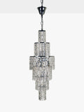 Impex crystal chandelier ceiling light clear chrome, UK version