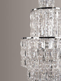 Impex crystal chandelier ceiling light clear chrome, UK version