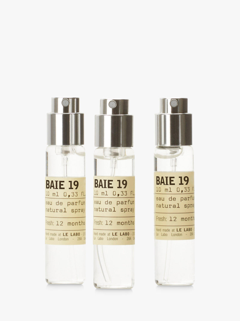 Le Labo Baie 19 perfume travel spray refill 3x10ml, UK version