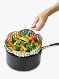 Joseph Joseph Bloom stainless steel folding steamer basket Silver, UK version