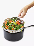 Joseph Joseph Bloom stainless steel folding steamer basket Silver, UK version